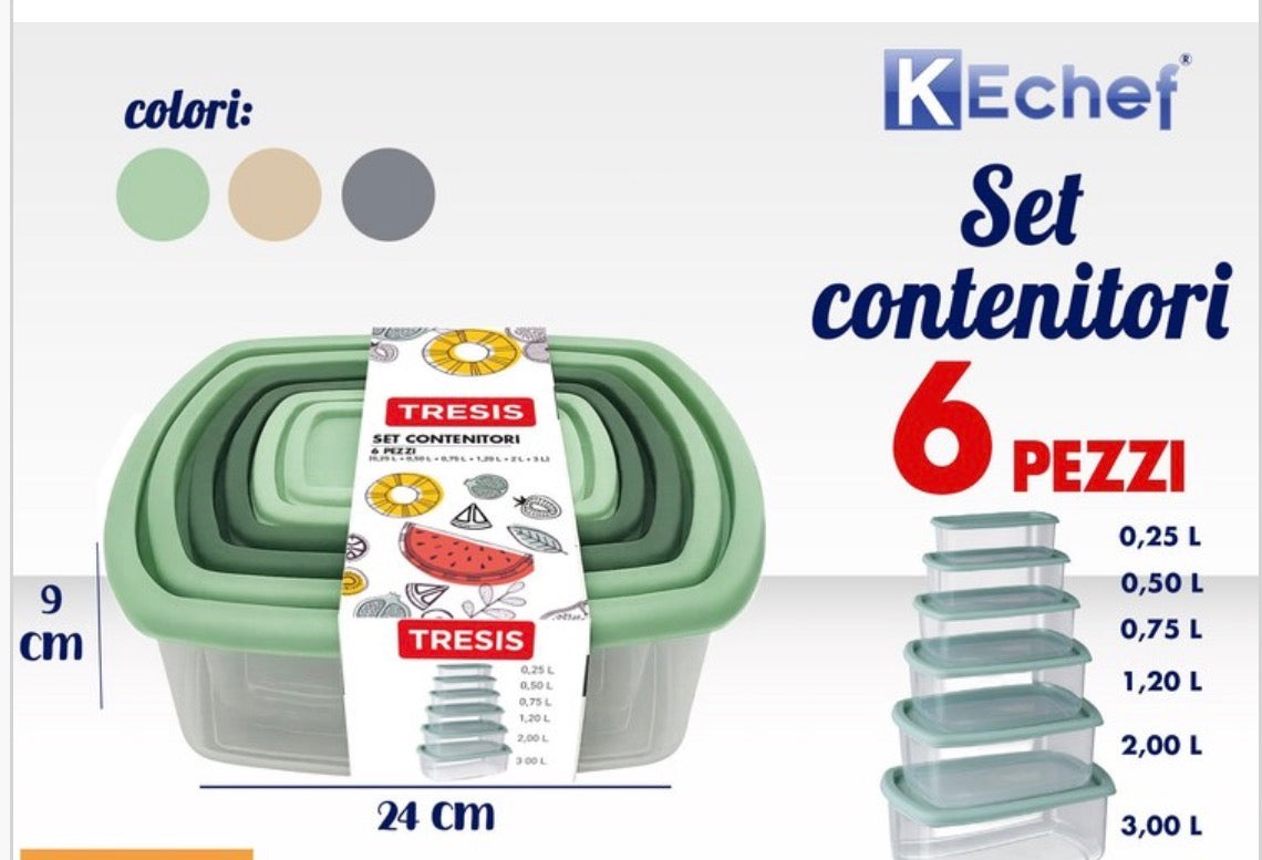 Set 6 contenitori