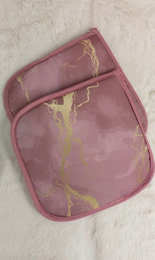 Coppia di presine effetto marmo