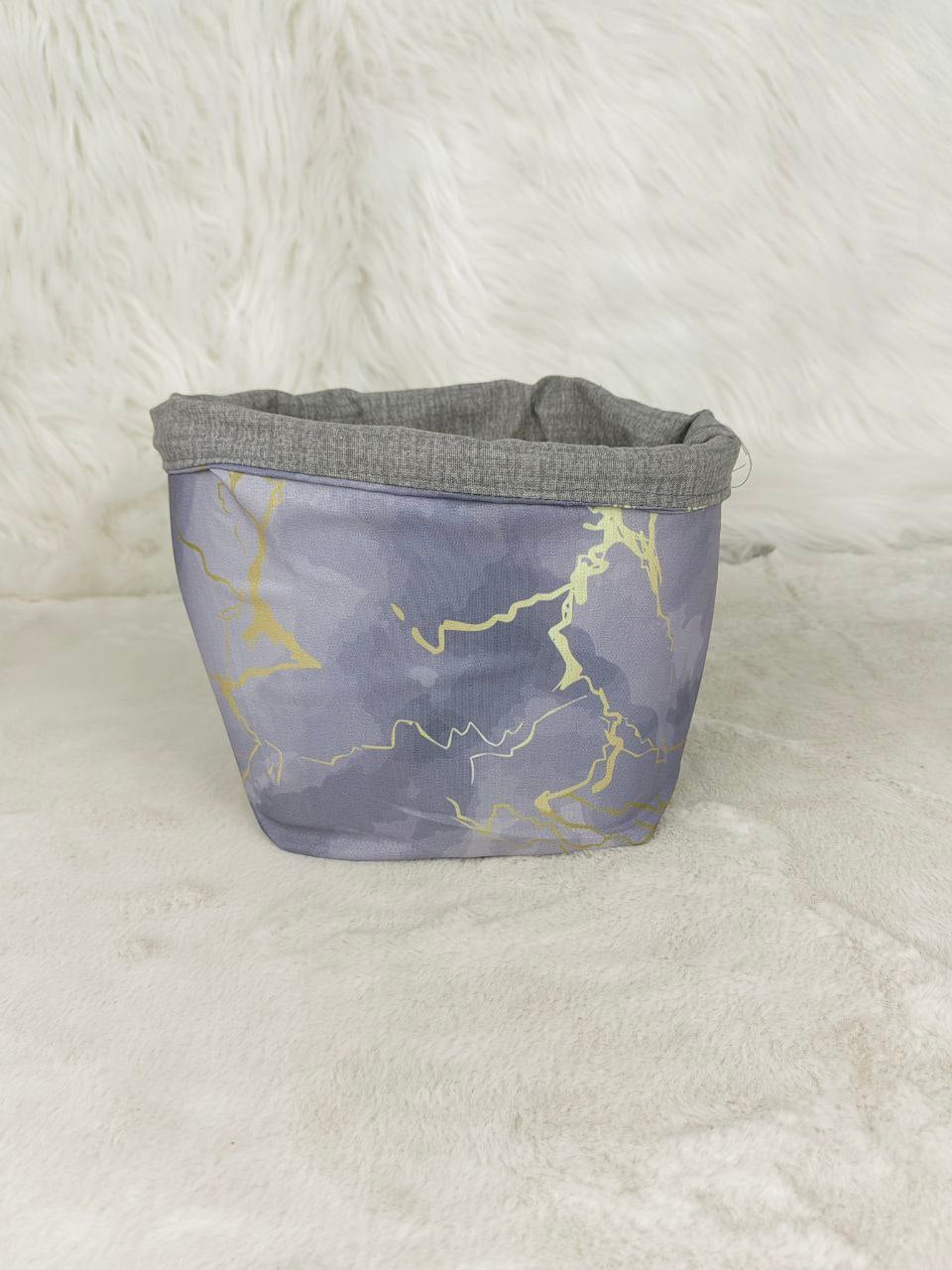 Cestino porta cialde o capsule effetto marmo.Stile e ordine sulla tua postazione caffè.