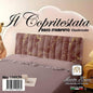 Copritestata in raso elasticizzato (180x70). Effetto marmo bianco/oro super chic! ✨ Rinnova il letto in un attimo.