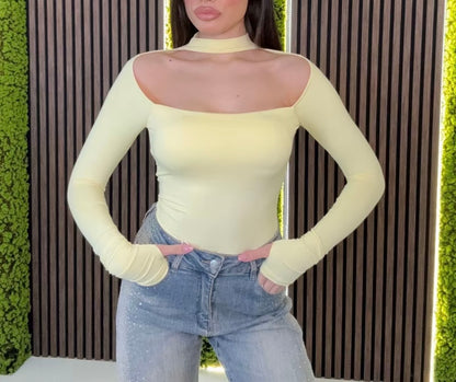 Body collana con manicotti