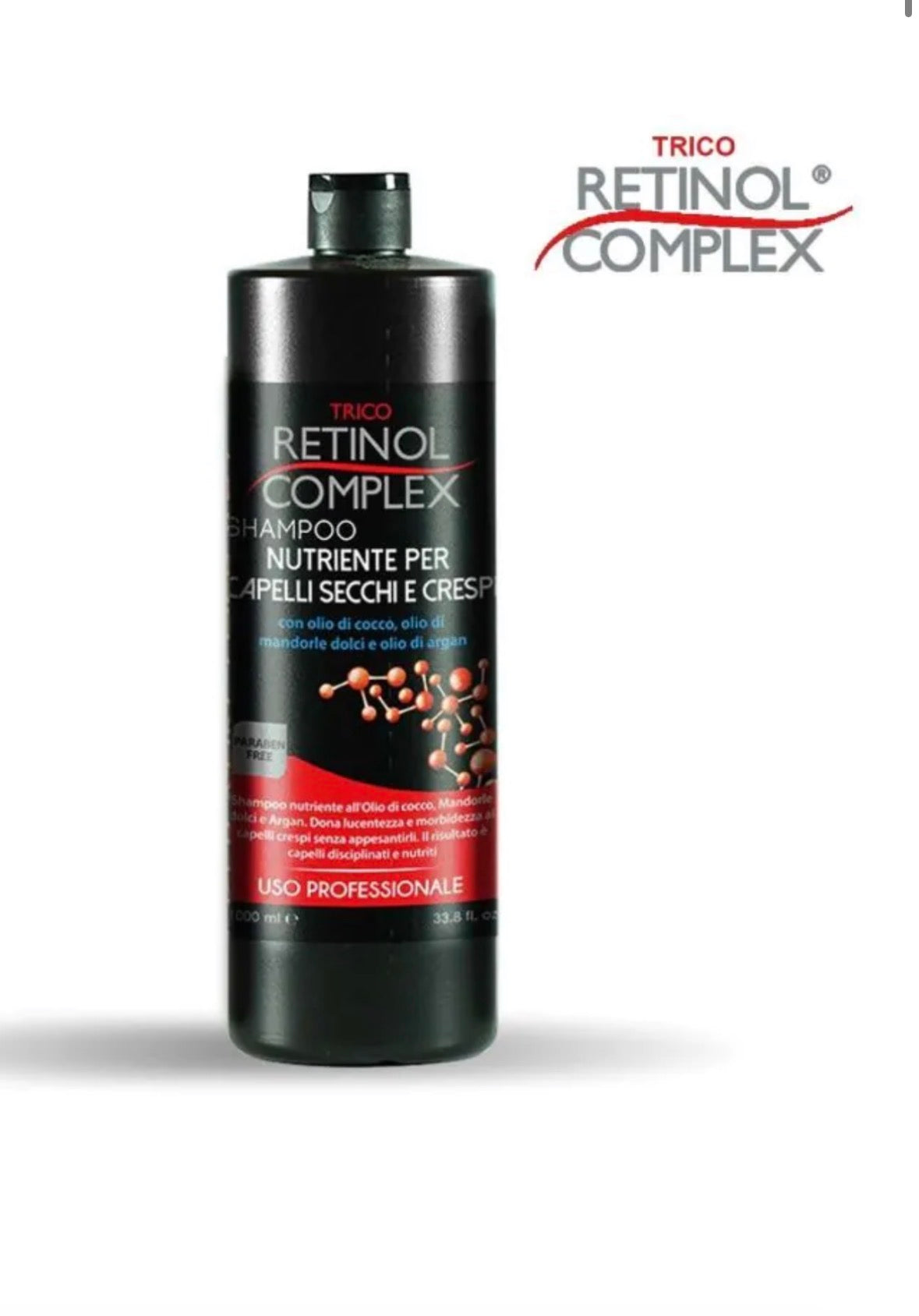 RETINOL COMPLEX - Shampoo Nutriente per capelli secchi e crespi 800 ml