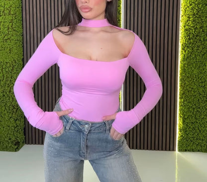 Body collana con manicotti