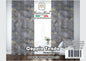 Tenda digitale Masters House: coppia 140x290 cm, stampa marmo,microfibra anallergica.