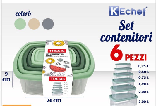 Set 6 contenitori