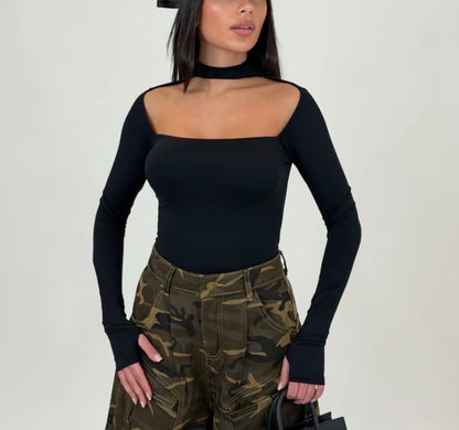 Body collana con manicotti