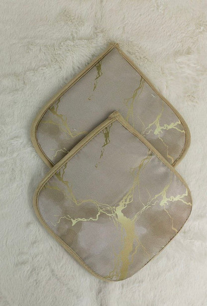 Coppia di presine effetto marmo