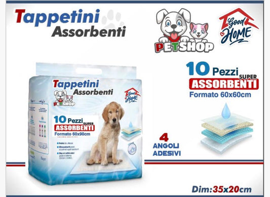 Tappetini assorbenti per i vostri pelosetti 🐾