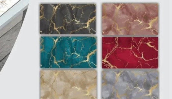 Cuscini per sedia con lacci effetto marmo