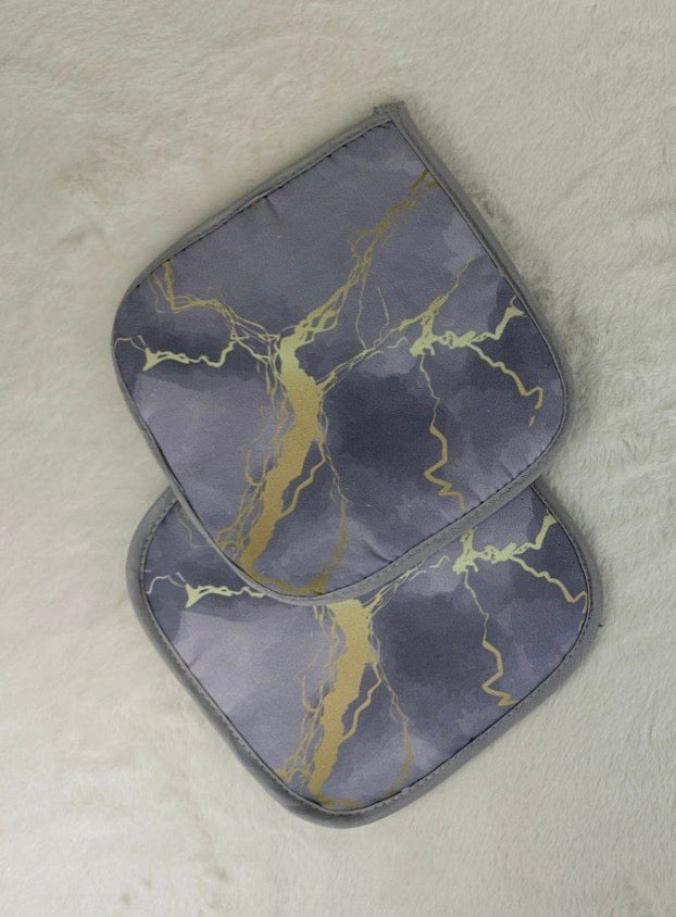 Coppia di presine effetto marmo