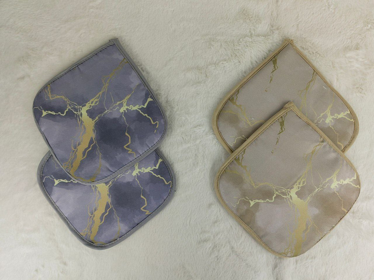 Coppia di presine effetto marmo