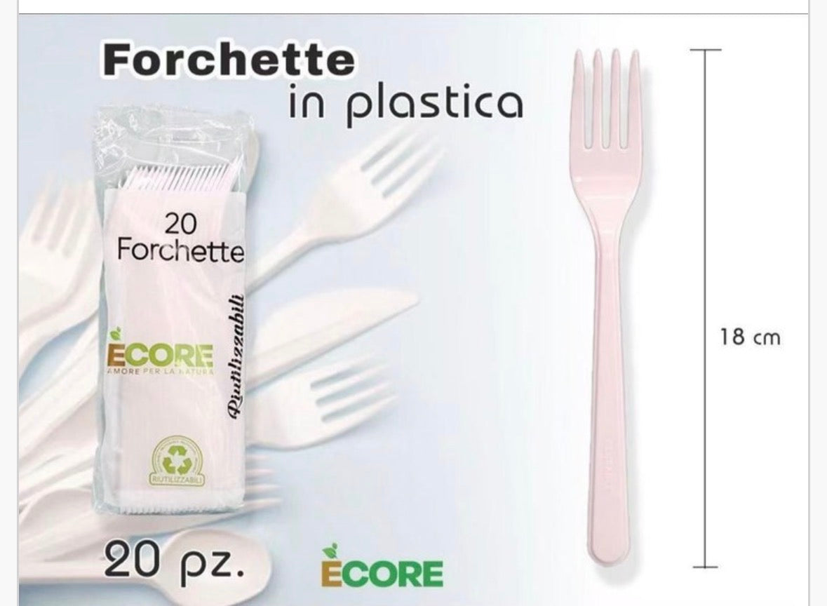 Forchette in plastica