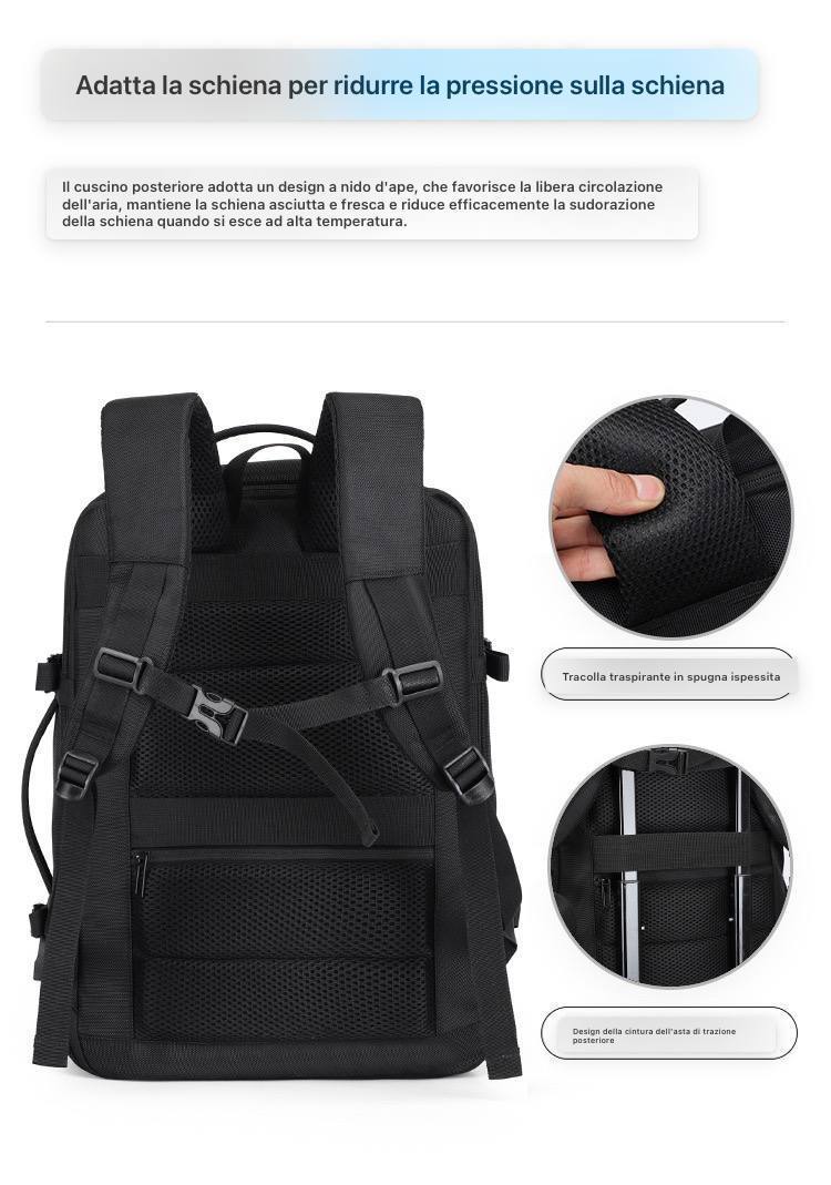 Zaino espandibile da viaggio e lavoro