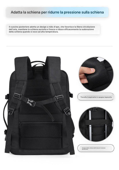 Zaino espandibile da viaggio e lavoro