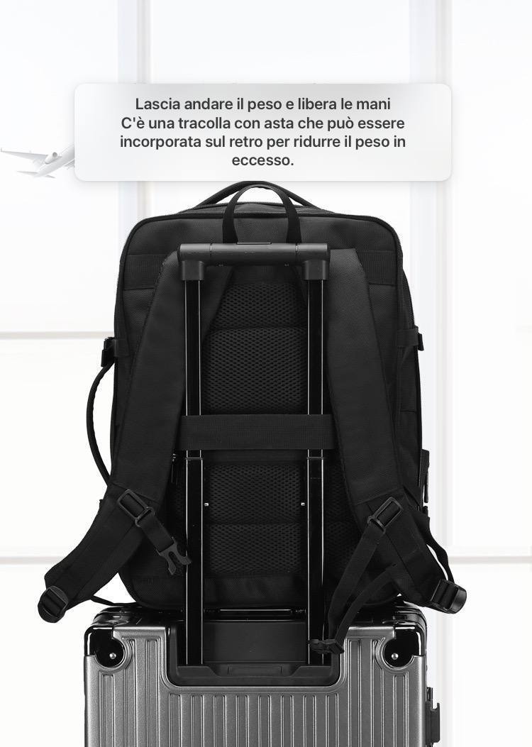 Zaino espandibile da viaggio e lavoro